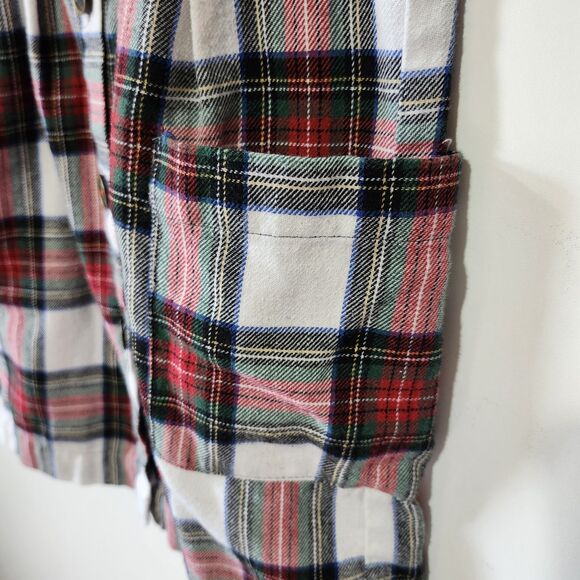 ZARA Kids Girls Holiday Christmas Plaid Dress Red Green White Long Sleeve 8-9 - Picture 3 of 6